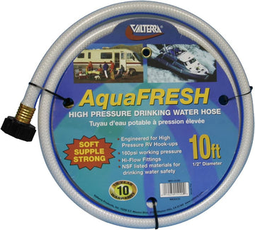 Valterra W01-5120 White 1/2" x 10' Drinking Water Hose 1/2 Inch x 10 Inch White