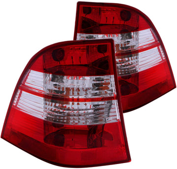 Anzo USA 221134 Mercedes-Benz ML Chrome Tail Light Assembly - (Sold in Pairs)