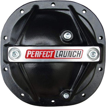 Proform 69501 Black Aluminum Differential Cover with Perfect Launch Logo and 8.8" Bearing Cap Stabilizer Bolts for Ford