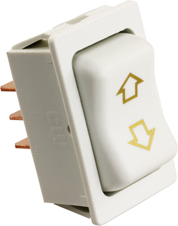 JR Products 12385 White 4-Pin Slide-Out Switch
