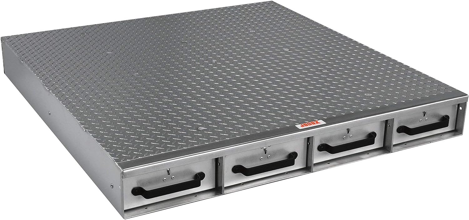 Jobox 1404980 Drawer Storage Unit, Aluminum, 50" x 6" x 48"