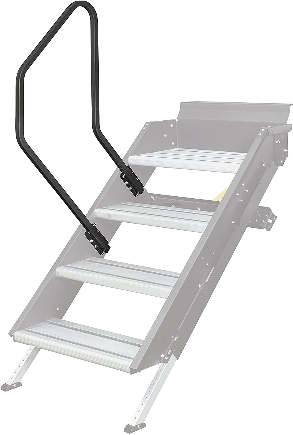 Lippert Solid Step Entry Assist Handrail for 5th Wheel RVs, Travel Trailers and Motorhomes