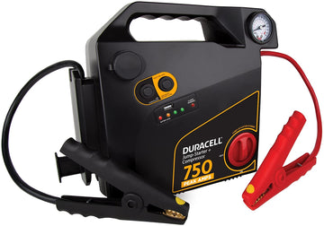 Duracell DRJS20C Black Jump-Starter, SLA, 750 Amps w/Compressor Mfg#DRJS20C, 1 (Non-Carb Compliant)