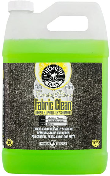 Chemical Guys CWS203 Foaming Citrus Fabric Clean Carpet & Upholstery Cleaner (Car Carpets, Seats & Floor Mats), 1 Gallon