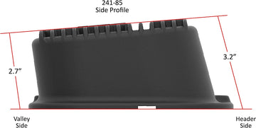 Holley 241-85 M/T Black Krinkle Valve Cover for BB Chevy