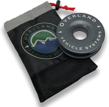 Overland Vehicle Systems Recovery Ring 4.00" 41,000 lb. Gray with Storage Bag