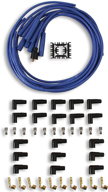 ACCEL ACC 4040B SuperStock 8mm 4000 Series Blue Graphite Spark Plug Wire Set