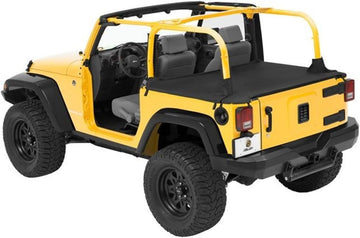 Bestop 90031-35 Black Diamond Duster Deck Cover for 07-12 Wrangler Unlimited (with Factory Soft top Hardware Removed)
