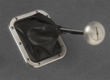 Lokar 70BFMB Rectangular Floor Mount Shifter Ring with Boot