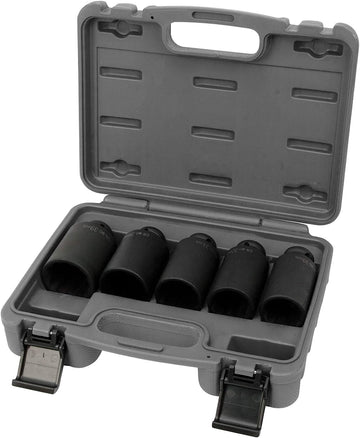 W89316 Wilmar 5 pc. 12pt Axle Nut Socket 5pc 12-Point Impact Axle Nut Socket Set