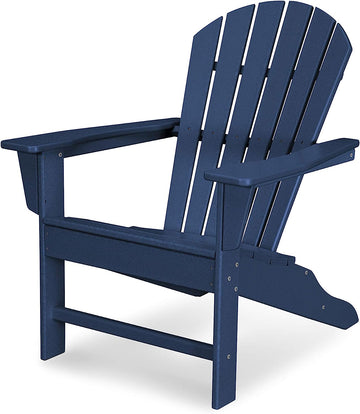 POLYWOOD SBA15NV South Beach Adirondack Chair, Navy