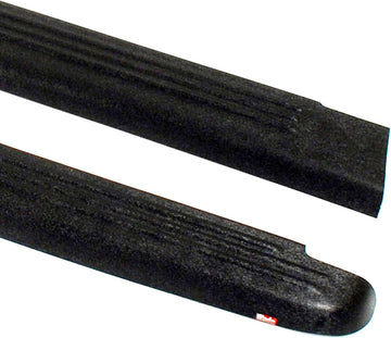 Wade 72-00151 Truck Bed Rail Caps Black Ribbed Finish Without Stake Holes for 1999-2007 Silverado & Sierra 1500 2500 (Classic only) with 6.5ft Bed (Set of 2)