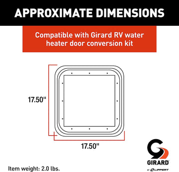 Girard 2GWHDTR-B Door Trim Ring for 2GWHD - Black