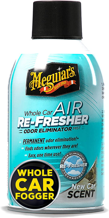 Meguiar's G16402 Whole Car Air Refresher Odor Eliminator (New Car Scent) - 2.5 oz. New Car 2 oz.