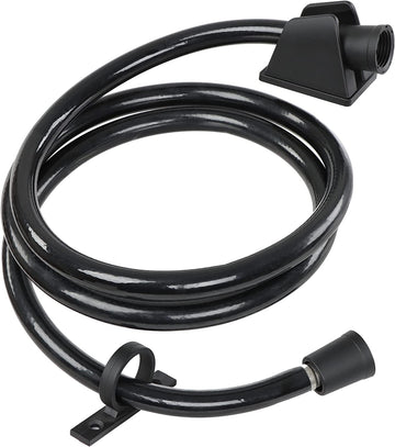 Empire Faucet RV Shower Head Hose Replacement - 60in Black Vinyl Flexible Shower Hose Extra Long Shower Wand Hose