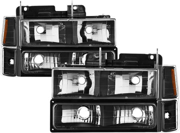 Spyder Auto HD-JH-CCK88-AM-BK-SET Crystal Headlight Black