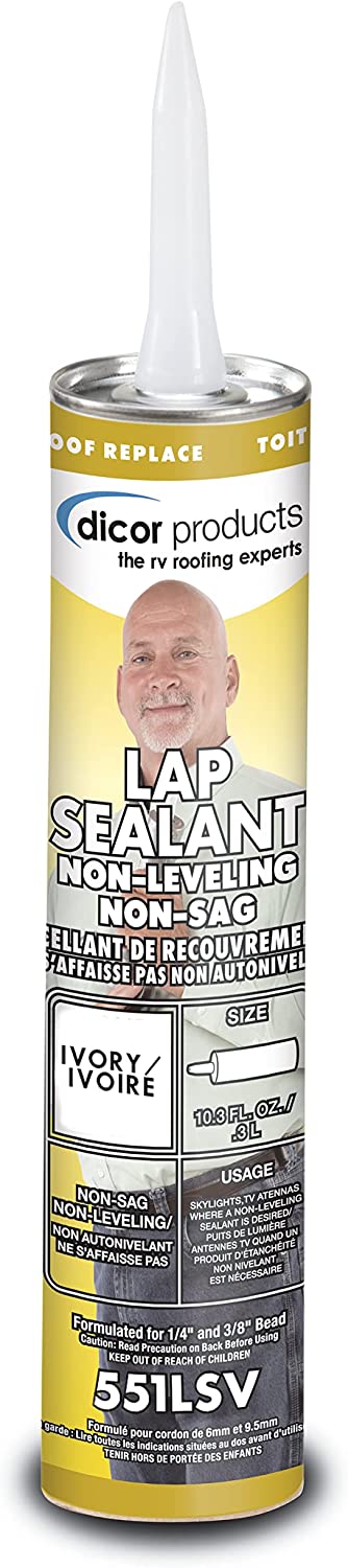 Dicor 551LSV-1 Non-Sag EPDM Lap Sealant - 10.3 oz. Tube, Ivory