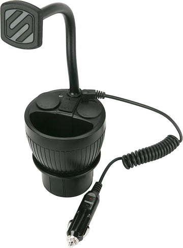 SCOSCHE MAGPCUP MagicMount PowerHub Magnetic Smartphone/GPS/Tablet Cup Holder Mount