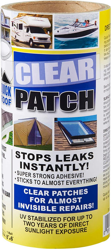Cofair Products QRCP86 Quick Roof Clear Patch - 8" x 6"