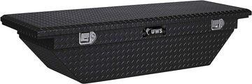 UWS TBS-63-A-LP-BLK Black Single Lid Low Profile Aluminum Toolbox with Beveled Insulated Lid Original Packaging