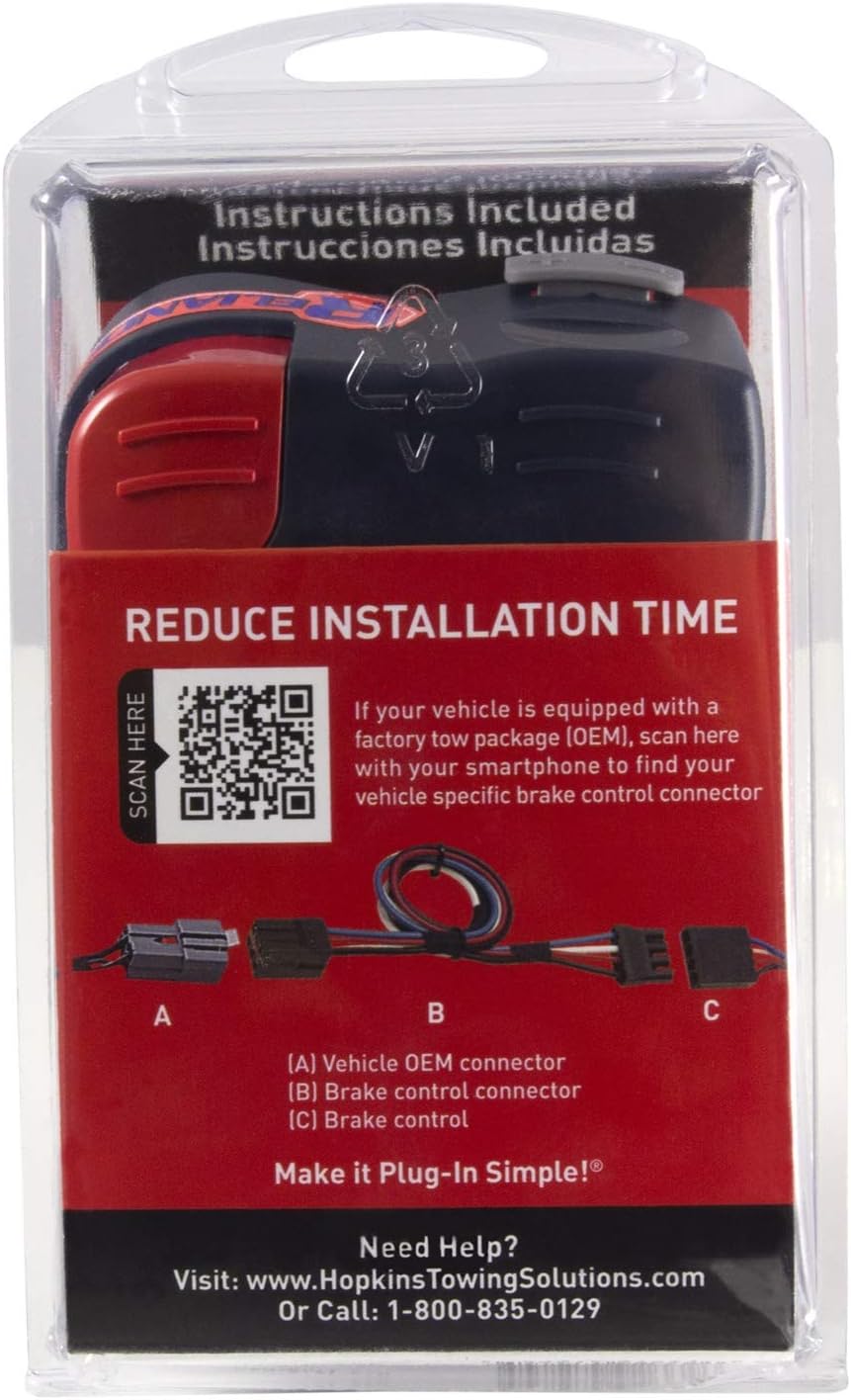 Hopkins 47284 Reliance Digital Electronic Brake Control with Plug Brake Control Reliance Plug-in Simple Brake Control