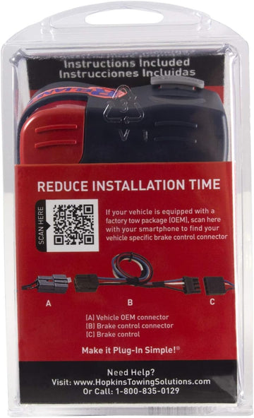 Hopkins 47284 Reliance Digital Electronic Brake Control with Plug Brake Control Reliance Plug-in Simple Brake Control