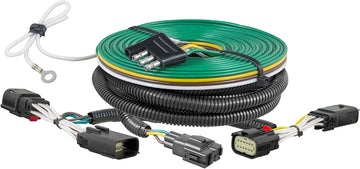 CURT 58964 Custom Towed-Vehicle RV Wiring Harness for Dinghy Towing, Select Jeep Wrangler JL