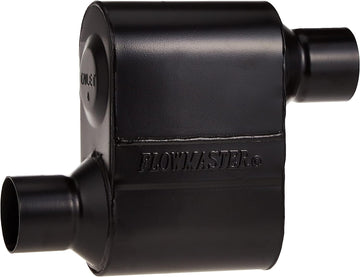 Flowmaster 842518 Super 10 Muffler 409S - 2.50 Offset IN / 2.50 Offset OUT - Aggressive Sound