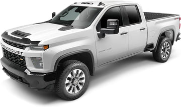 Auto Ventshade [AVS] Aeroskin Hood Protector | Low Profile, Smoke Color, 1 pc | 322187 | Fits 2020-2022 Chevrolet Silverado 2500 HD/3500 HD