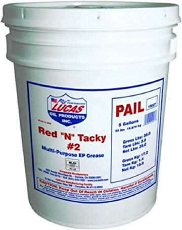 Lucas Oil 10027-PK1 Red 'N' Tacky Grease 35 lb