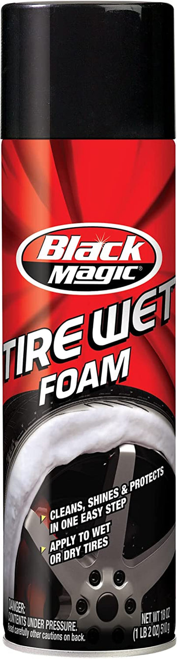 Blue Coral 80002220 Black Magic Tire Wet Foam, 18 Ounces