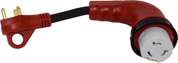 Valterra A103050D90 Led Detach Adapter 30 Amp Male - 50 Amp Female