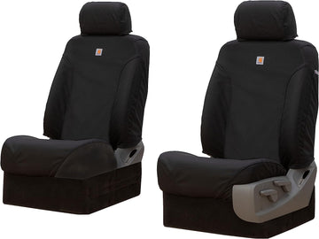 Covercraft Carhartt Super Dux SeatSaver Custom Seat Covers | SSC2412COBK | 1st Row Bucket Seats | Compatible with 2009-2014 Ford F-150, 2011-2016 F-250/F-350 | Black