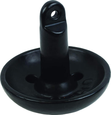 Solid Cast Iron 15-Pound Mushroom Boat Anchor, Black PVC-Coated Finish