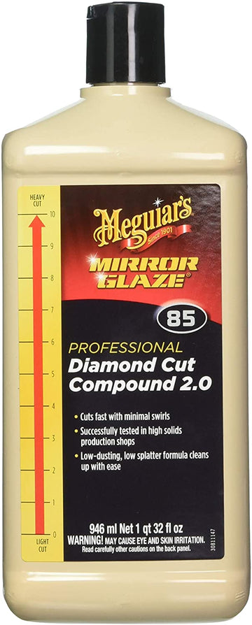 Meguiar's M8532 Diamond Cut Compound, White, Standard