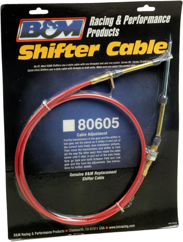 B&M 80605 5' Long Performance Shifter Cable