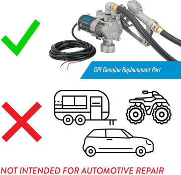 GPI Overhaul Kit for EZ-8 Fuel Transfer Pump Manufactured on or Before Jan. 8, 2016, Motor Shaft Key, Two Gears, and Replacement Seals (GPI Genuine Part 13750005)