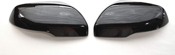 Black Horse Off Road BH-MC6276BLK Black ABS 2 Pieces Tape-On Door Mirror Cover Trims