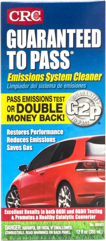 CRC 05063 Guaranteed to Pass Emissions Test Formula - 12 Fl Oz. 12 Fluid Ounce