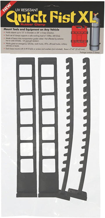 Quick Fist XL Clamp for Mounting Tools and Equipment Upto 15" Diameter (Pack of 2)