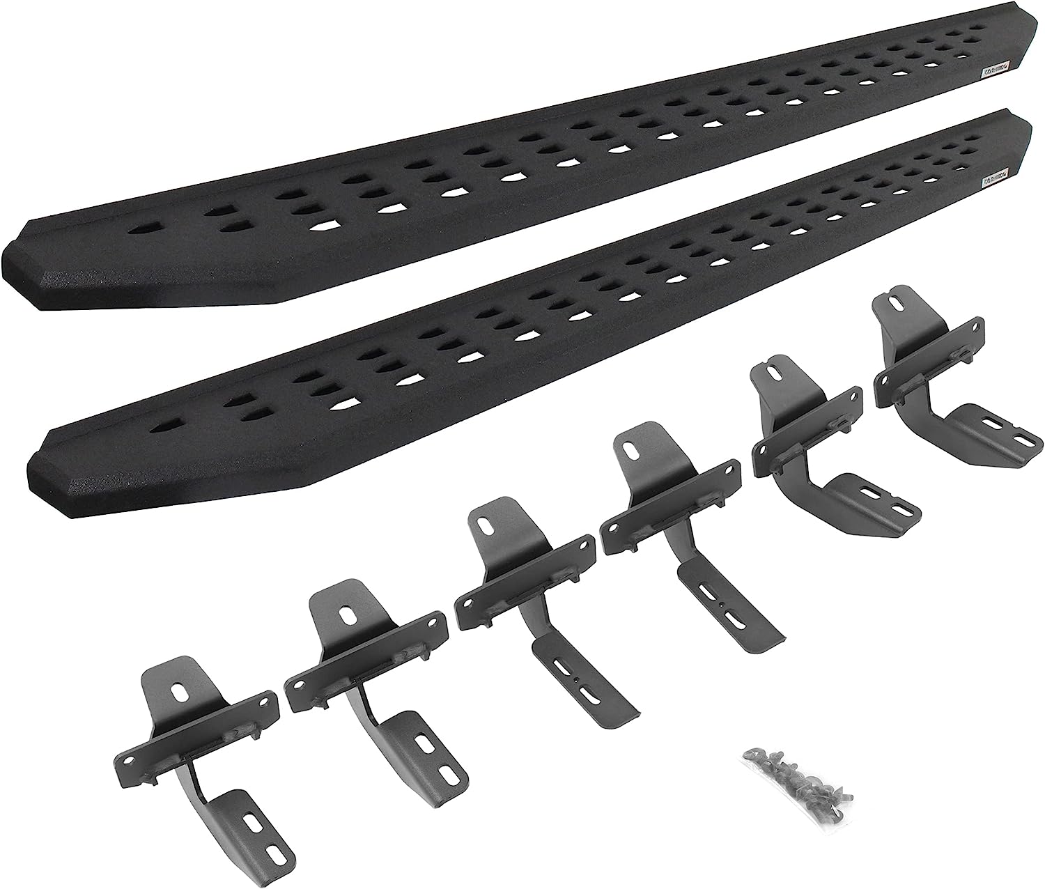 Go Rhino 69412973T RB20 Running Boards - Complete Kit: RB20 Running Board + Brackets