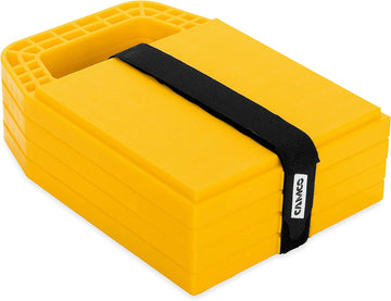Camco 44595-X RV Stabilizer Jack Pad - 4 pack , Yellow Regular