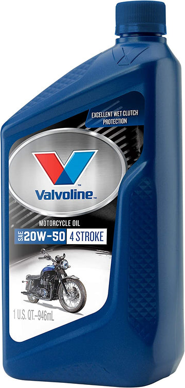 Valvoline 4-Stroke Motorcycle SAE 20W-50 Motor Oil 1 QT 20W-50 1 QT 20W-50
