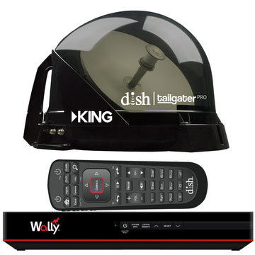 KING DISH® Tailgater® Pro Premium Satellite Portable TV Antenna w/DISH® Wally® HD Receiver