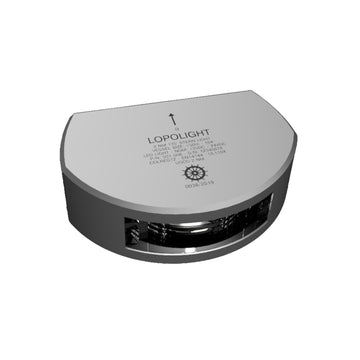 Lopolight 135° Stern Light - 2nm - Silver Housing - Single - Vertical Mount