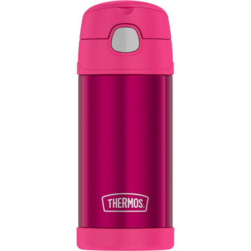 Thermos FUNtainer® Stainless Steel Insulated Pink Water Bottle w/Straw - 12oz