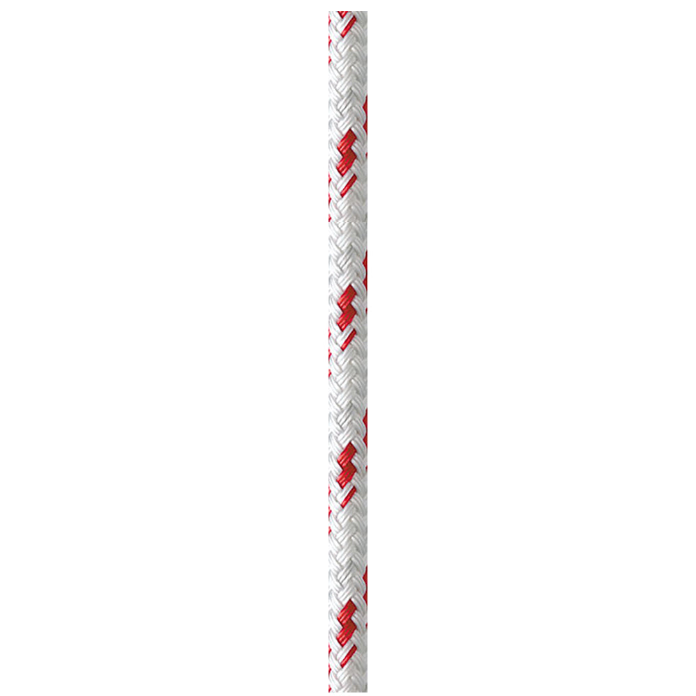 New England Ropes 1/4" x 600' Sta-Set Polyester Cover w/Polyester Braided Core - Red Fleck