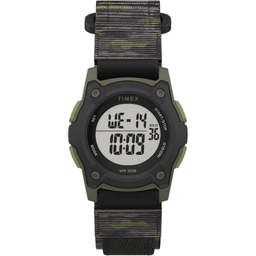 Timex Kid's Digital 35mm Watch - Green Camo w/Fastwrap Strap
