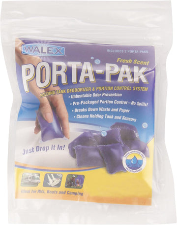 Walex TOI-91798 Porta-Pak Exodor Holding Tank Deodorizer, (Pack of 2)