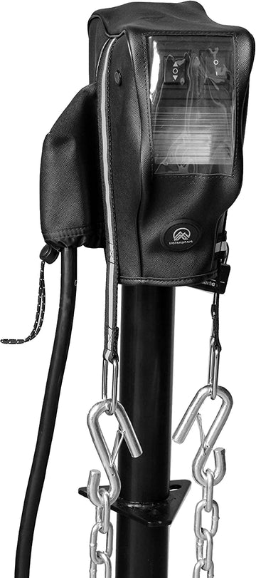 Clever Cover by Trailersphere Custom Electric Tongue Jack Cover for Trailer, RV, Camper, Chains Holder, Plug Protector, Sun and Waterproof (RAM Jack Cover)